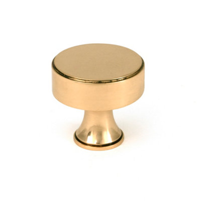 From The Anvil Polished Bronze Scully Cabinet Knob - 32mm