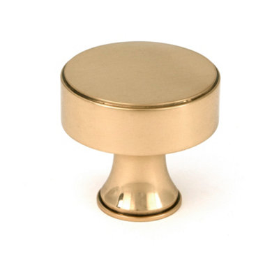 From The Anvil Polished Bronze Scully Cabinet Knob - 38mm