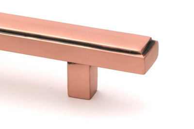 From The Anvil Polished Bronze Scully Pull Handle - Small