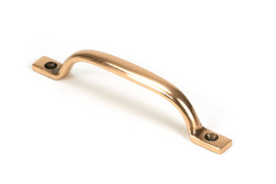 From The Anvil Polished Bronze Slim Sash Pull