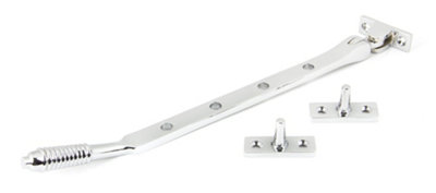 From The Anvil Polished Chrome 10 Inch Reeded Stay