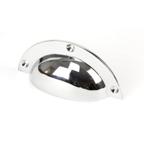 From The Anvil Polished Chrome 4" Plain Drawer Pull