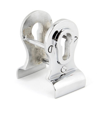 From The Anvil Polished Chrome 50mm Euro Door Pull (Back to Back fixings)