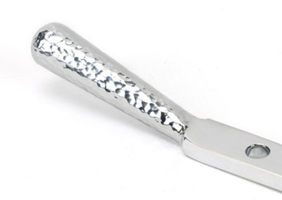 From The Anvil Polished Chrome 8 Inch Hammered Newbury Stay