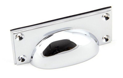 From The Anvil Polished Chrome Art Deco Drawer Pull
