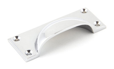 From The Anvil Polished Chrome Art Deco Drawer Pull
