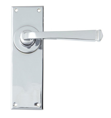 From The Anvil Polished Chrome Avon Lever Latch Set