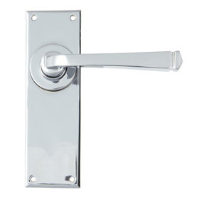 From The Anvil Polished Chrome Avon Lever Latch Set
