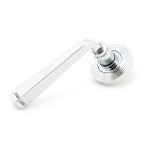 From The Anvil Polished Chrome Avon Round Lever on Rose Set (Beehive) - Unsprung