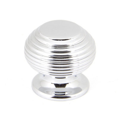 From The Anvil Polished Chrome Beehive Cabinet Knob 30mm