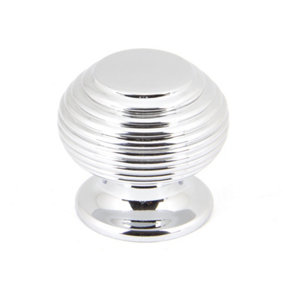 From The Anvil Polished Chrome Beehive Cabinet Knob 30mm