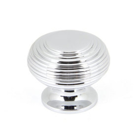 From The Anvil Polished Chrome Beehive Cabinet Knob 40mm