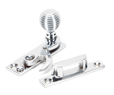 From The Anvil Polished Chrome Beehive Sash Hook Fastener
