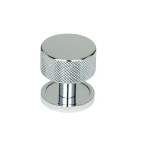 From The Anvil Polished Chrome Brompton Cabinet Knob - 32mm (Plain)