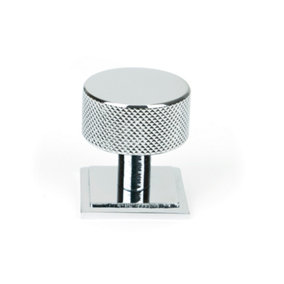 From The Anvil Polished Chrome Brompton Cabinet Knob - 32mm (Square)