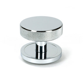 From The Anvil Polished Chrome Brompton Centre Door Knob (Plain)