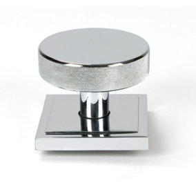 From The Anvil Polished Chrome Brompton Centre Door Knob (Square)