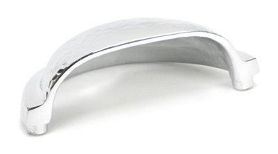 From The Anvil Polished Chrome Hammered Regency Concealed Drawer Pull