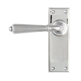 From The Anvil Polished Chrome Hinton Lever Latch Set