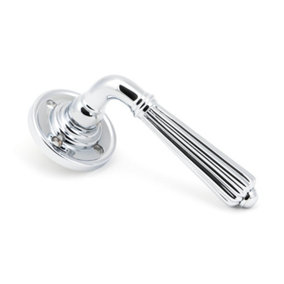 From The Anvil Polished Chrome Hinton Lever on Rose Set - Unsprung