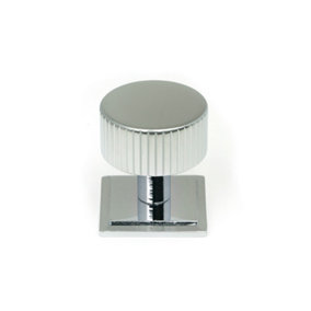 From The Anvil Polished Chrome Judd Cabinet Knob - 32mm (Square)