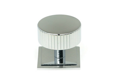 From The Anvil Polished Chrome Judd Cabinet Knob - 38mm (Square)