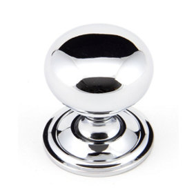 From The Anvil Polished Chrome Mushroom Cabinet Knob 32mm