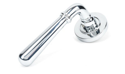 From The Anvil Polished Chrome Newbury Lever on Rose Set (Plain) - Unsprung