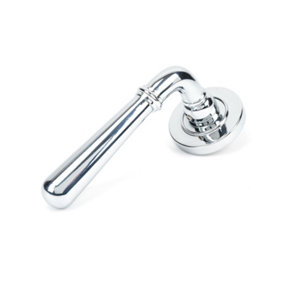 From The Anvil Polished Chrome Newbury Lever on Rose Set (Plain) - Unsprung