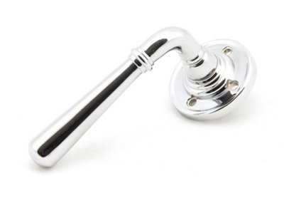 From The Anvil Polished Chrome Newbury Lever on Rose Set