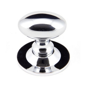 From The Anvil Polished Chrome Oval Cabinet Knob 33mm