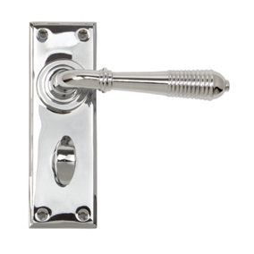 From The Anvil Polished Chrome Reeded Lever Bathroom Set