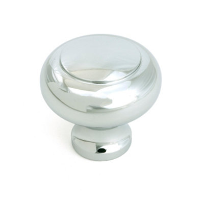 From The Anvil Polished Chrome Regency Cabinet Knob - Large