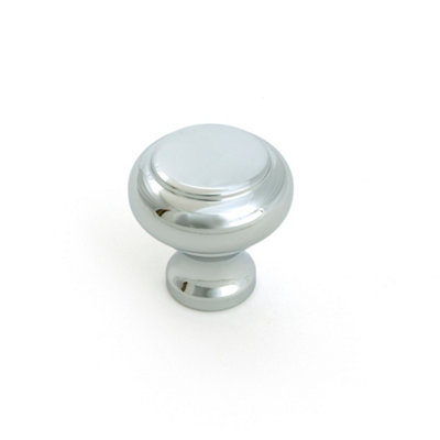 From The Anvil Polished Chrome Regency Cabinet Knob - Small