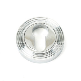 From The Anvil Polished Chrome Round Euro Escutcheon (Beehive)