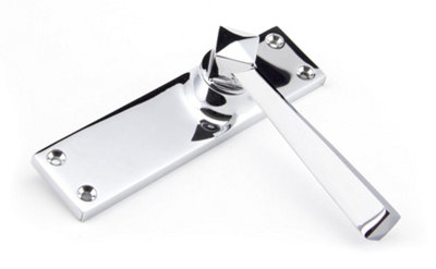 From The Anvil Polished Chrome Straight Lever Latch Set