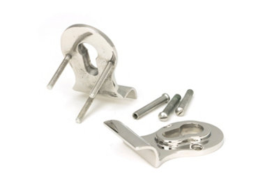 From The Anvil Polished Marine SS (316) 50mm Euro Door Pull (Back to Back fixings)
