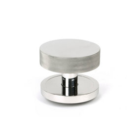 From The Anvil Polished Marine SS (316) Brompton Centre Door Knob (Plain)