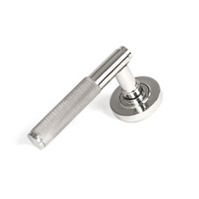 From The Anvil Polished Marine SS (316) Brompton Lever on Rose Set (Plain) - Unsprung