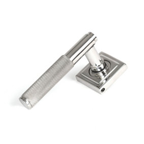 From The Anvil Polished Marine SS (316) Brompton Lever on Rose Set (Square) - Unsprung