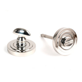From The Anvil Polished Marine SS (316) Round Thumbturn Set (Art Deco)