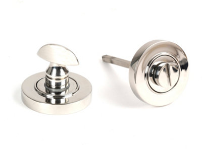 From The Anvil Polished Marine SS (316) Round Thumbturn Set (Plain)