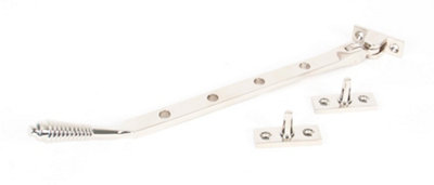 From The Anvil Polished Nickel 10 Inch Reeded Stay