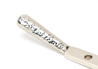 From The Anvil Polished Nickel 12 Inch Hammered Newbury Stay