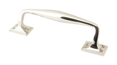 From The Anvil Polished Nickel 230mm Art Deco Pull Handle