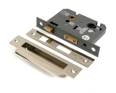 From The Anvil Polished Nickel 3" Euro Profile Sash Lock