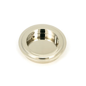 From The Anvil Polished Nickel 60mm Art Deco Round Pull