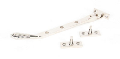 From The Anvil Polished Nickel 8 Inch Reeded Stay