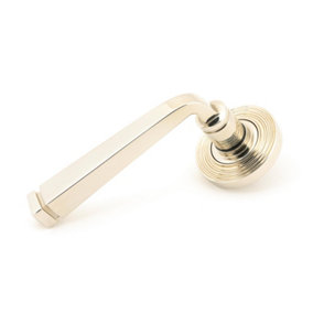 From The Anvil Polished Nickel Avon Round Lever on Rose Set (Beehive) - Unsprung