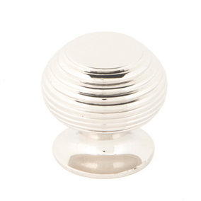 From The Anvil Polished Nickel Beehive Cabinet Knob 30mm